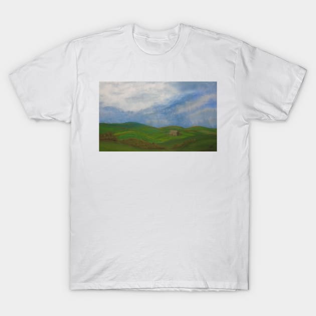 A Barn in Coverdale, Yorkshire Dales National Park T-Shirt by JennyCathcart